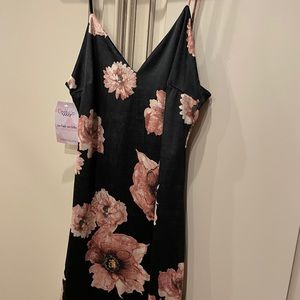 strappy flower dress